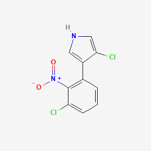 Chemical structure of Pyrrolnitrin