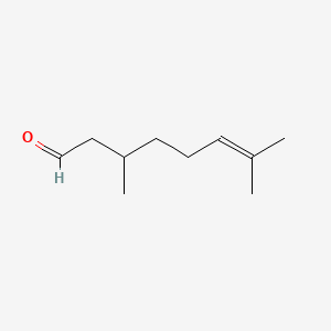 Chemical structure of Citronellal