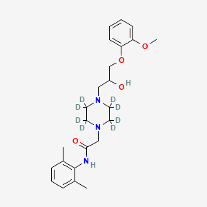 Chemical structure of Ranolazine-d8