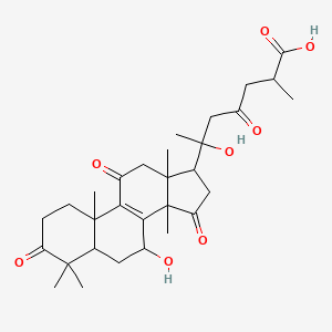 Chemical structure of Ganoderic acid N