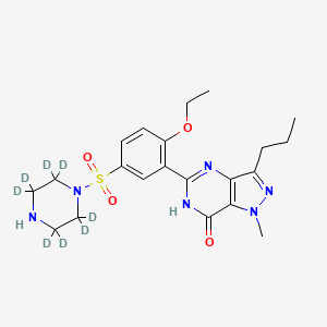 Chemical structure of N-Desmethyl Sildenafil-d8