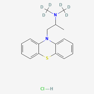 Chemical structure of Promethazine-d6 hydrochloride