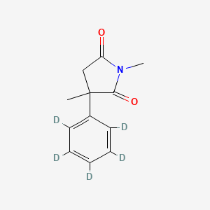 Chemical structure of Methsuximide-d5