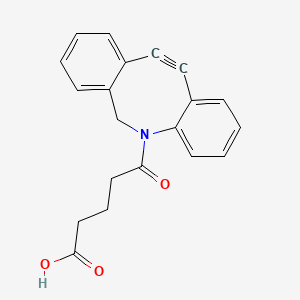 Chemical structure of DBCO-C3-Acid