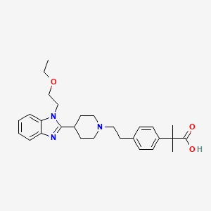 Chemical structure of Bilastine-d6