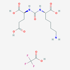 Chemical structure of GCPII-IN-1 TFA