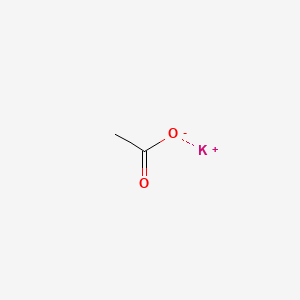 Chemical structure of Potassium acetate