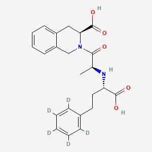 Chemical structure of Quinaprilat-d5