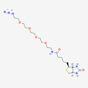 Chemical structure of Biotin-PEG4-azide