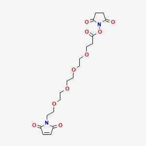 Chemical structure of Mal-PEG4-NHS ester