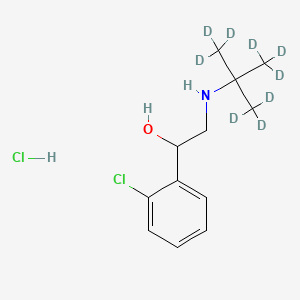 Chemical structure of Tulobuterol-D9 hydrochloride