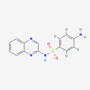 Chemical structure of Sulfaquinoxaline-D4