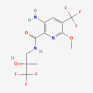 Chemical structure of Icenticaftor