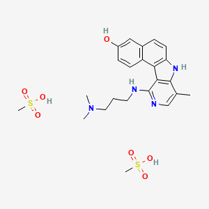 Chemical structure of Intoplicine dimesylate