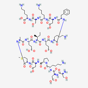 Chemical structure of SDKPDMAEIEKFDKSK