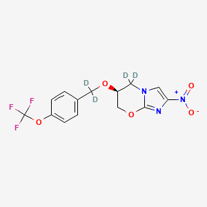 Chemical structure of Pretomanid-d4