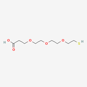Chemical structure of Thiol-PEG3-acid