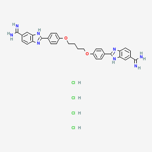 Chemical structure of DB2115 tertahydrochloride