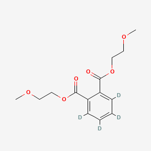 Chemical structure of Bis(2-methoxyethyl) phthalate-3,4,5,6-d4