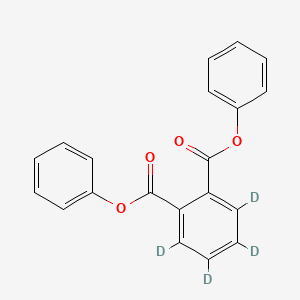 Chemical structure of Diphenyl phthalate-3,4,5,6-d4