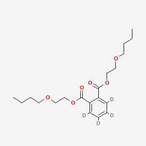 Chemical structure of Bis(2-butoxyethyl) phthalate-d4