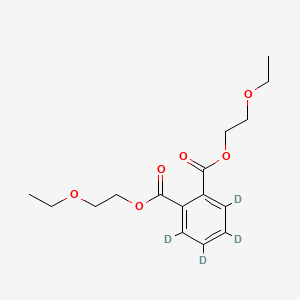 Chemical structure of Bis(2-ethoxyethyl) phthalate-3,4,5,6-d4