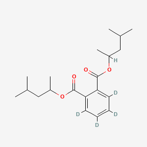 Chemical structure of Bis(4-methyl-2-pentyl) phthalate-d4