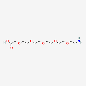 Chemical structure of Amino-PEG5-CH2COOH