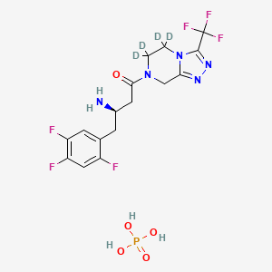 Chemical structure of Sitagliptin-d4 phosphate