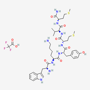 Chemical structure of WKYMVM-NH2 TFA