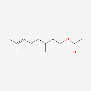 Chemical structure of Citronellyl acetate