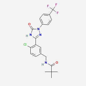 Chemical structure of Zaloglanstat