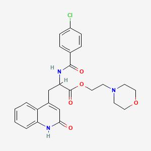Chemical structure of Rebamipide mofetil