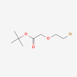 Chemical structure of Bromo-PEG1-CH2-Boc