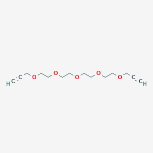 Chemical structure of Bis-propargyl-PEG4