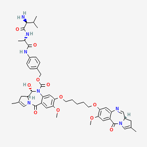 Chemical structure of SG3199-Val-Ala-PAB