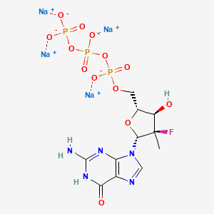 Chemical structure of AT-9010 tetrasodium