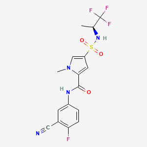 Chemical structure of Bersacapavir