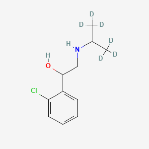 Chemical structure of Clorprenaline-d6