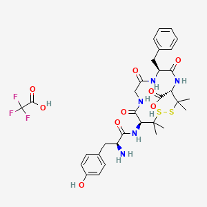 Chemical structure of DPDPE TFA