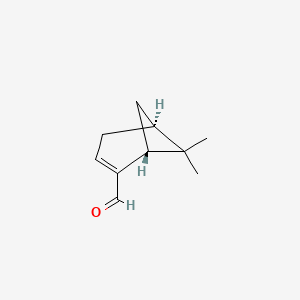 Chemical structure of (-)-Myrtenal