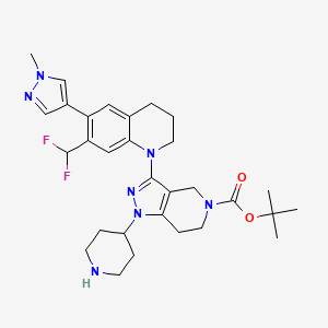 Chemical structure of Piperidine-GNE-049-N-Boc