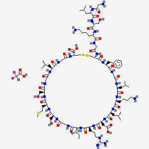 Chemical structure of C-Type Natriuretic Peptide (CNP) (1-22), human TFA