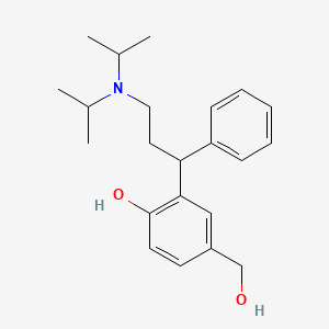 Chemical structure of (Rac)-5-Hydroxymethyl Tolterodine