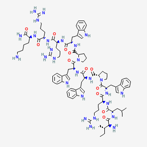 Chemical structure of Omiganan