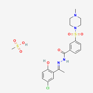 Chemical structure of Seclidemstat mesylate