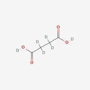 Chemical structure of Succinic acid-d6