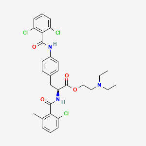 Chemical structure of Valategrast