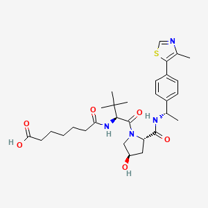 Chemical structure of (S,R,S)-AHPC-Me-C5-COOH