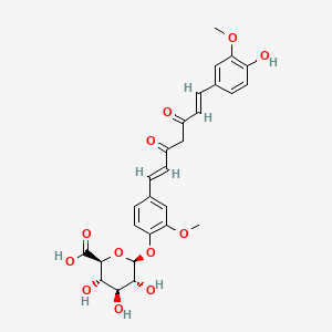 Chemical structure of Curcumin glucuronide